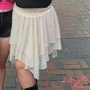 Free People All Seasons Half Slip Lace Tiered Skirt